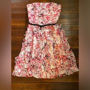 Floral Dress w/ black belt